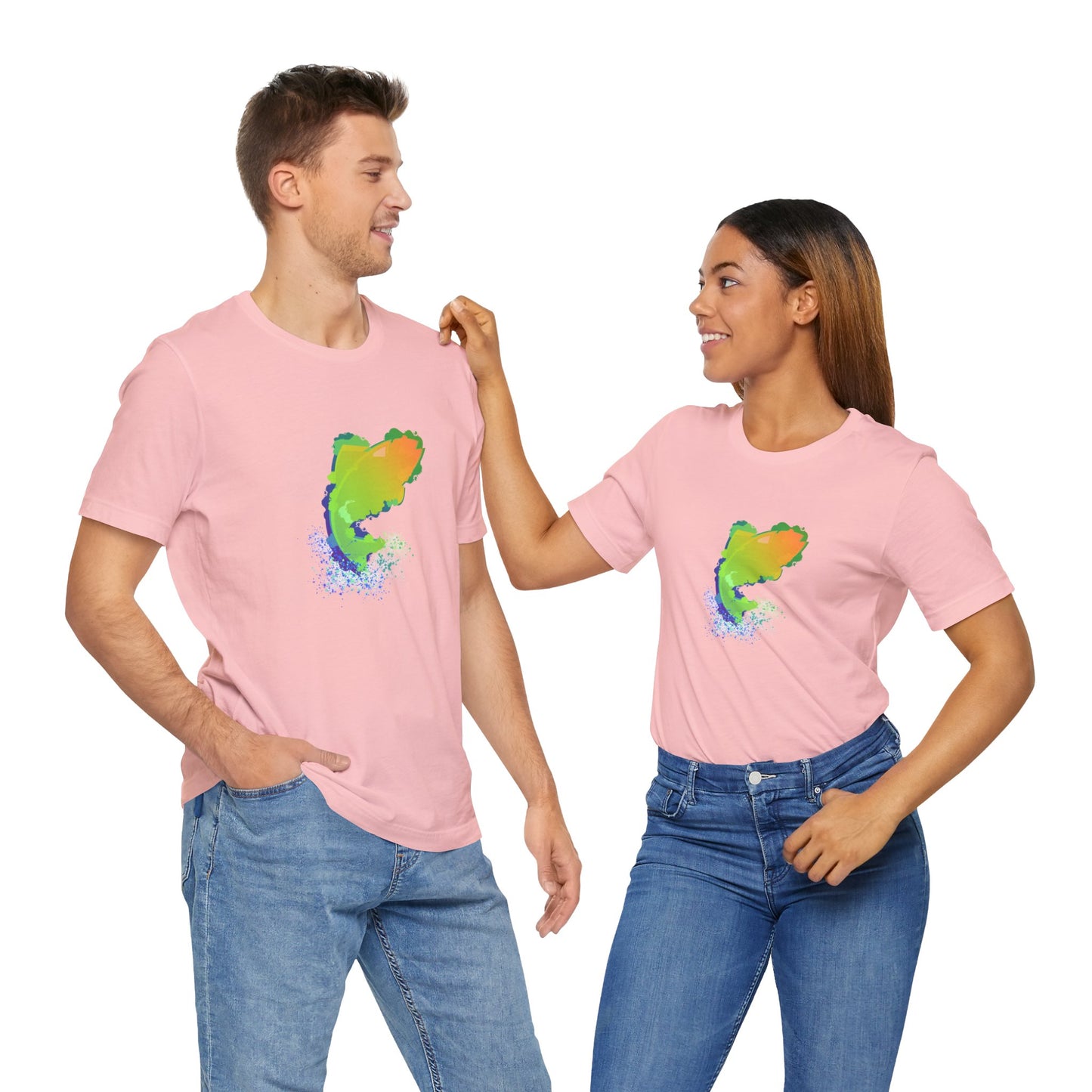 Leaping Neon Fish T-Shirt