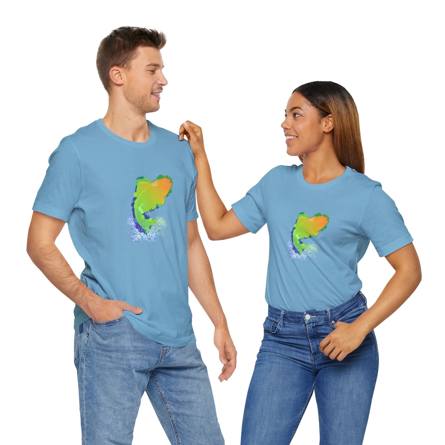 Leaping Neon Fish T-Shirt