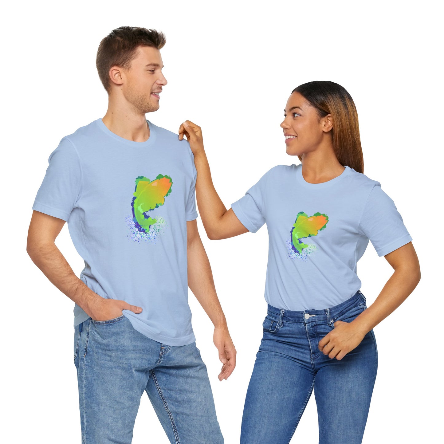 Leaping Neon Fish T-Shirt