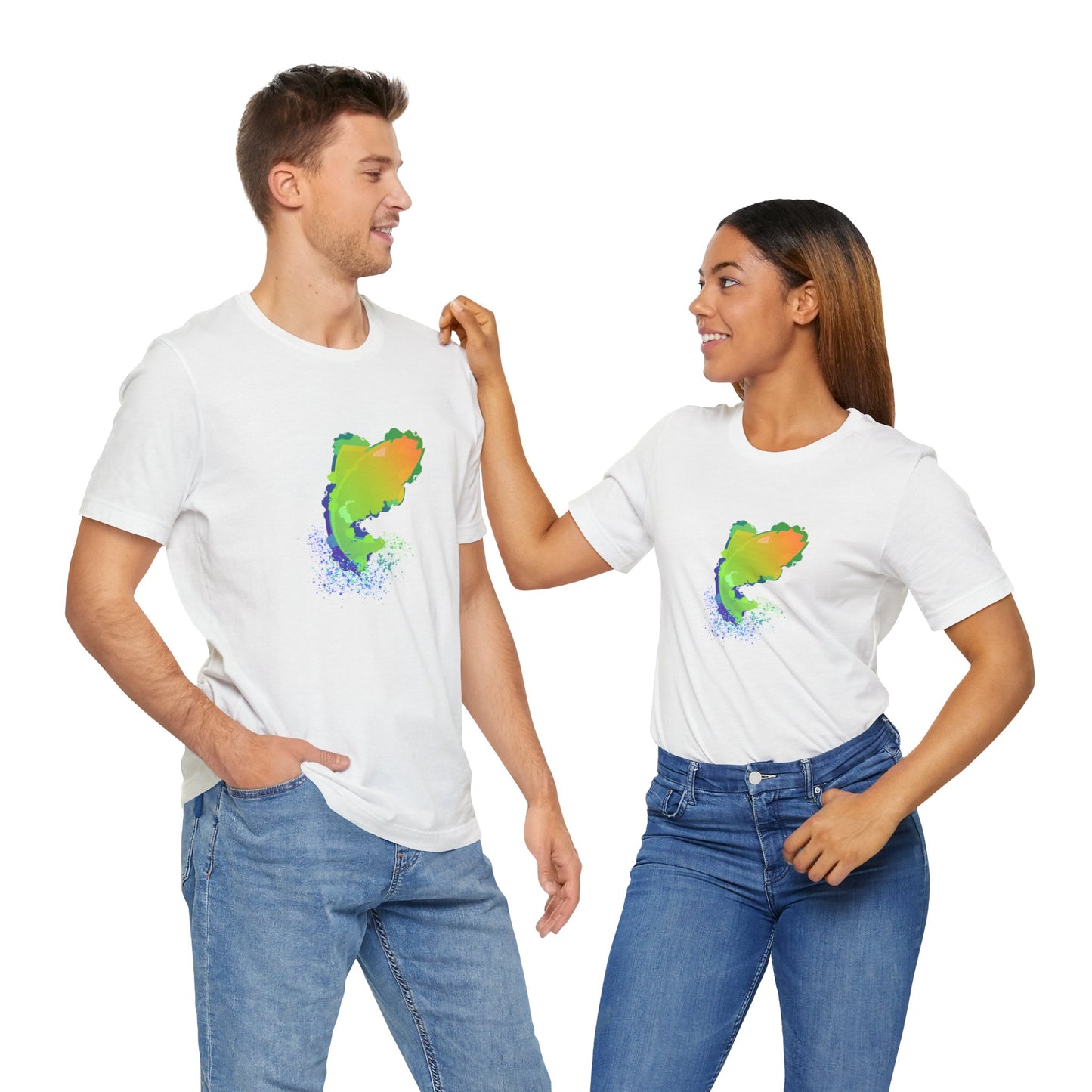Leaping Neon Fish T-Shirt