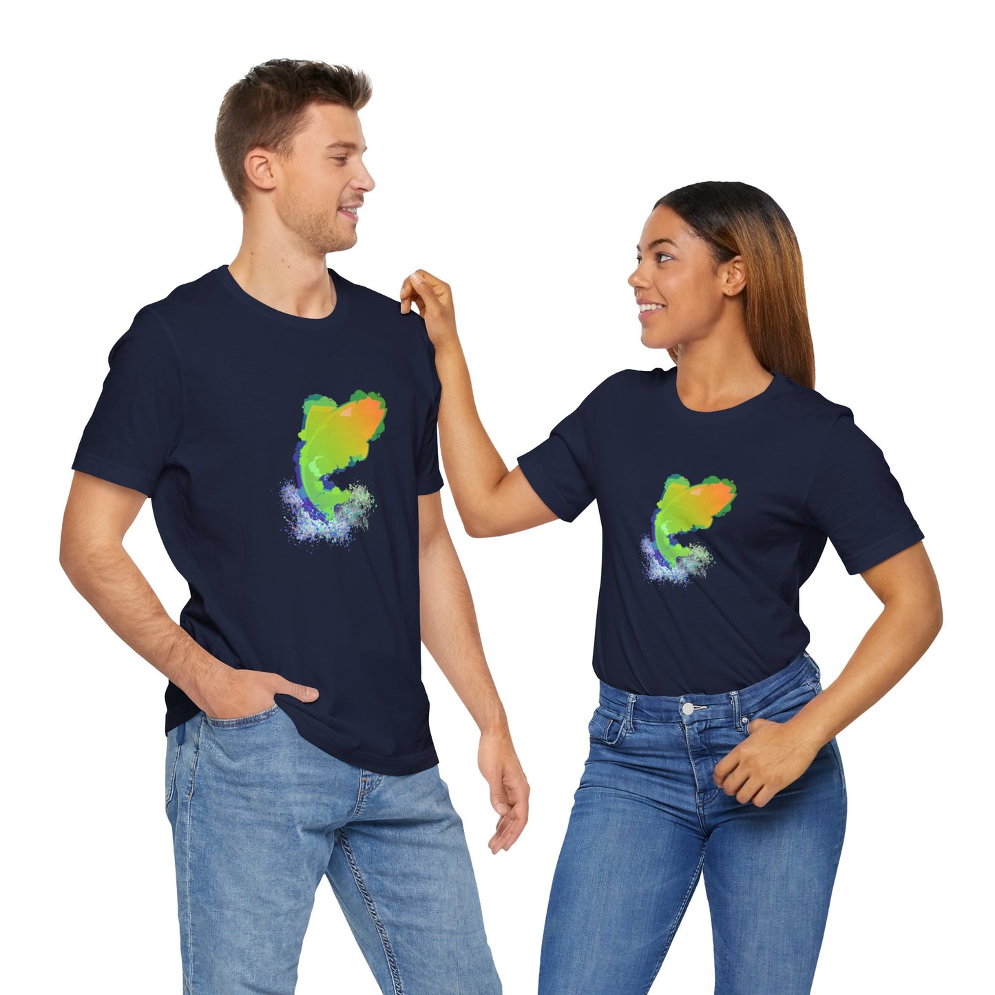 Leaping Neon Fish T-Shirt