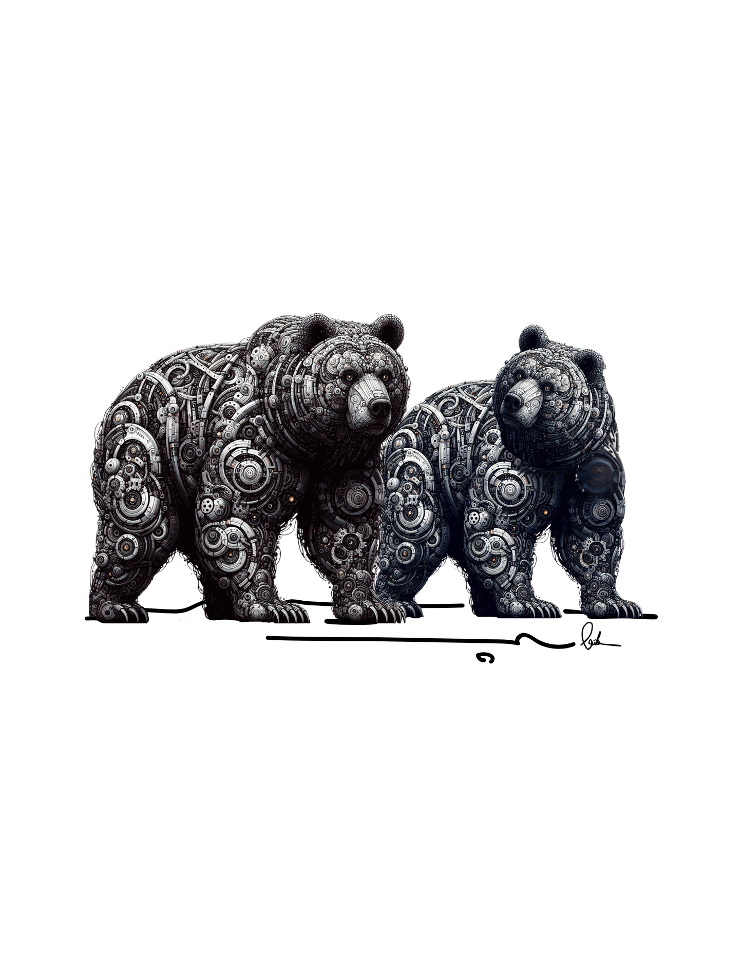 Mechanical Family Bears T-Shirt