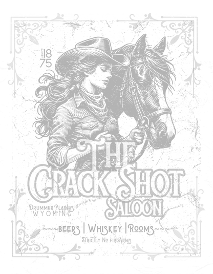 “The Crack Shot Saloon” Vintage Western Graphic Tee