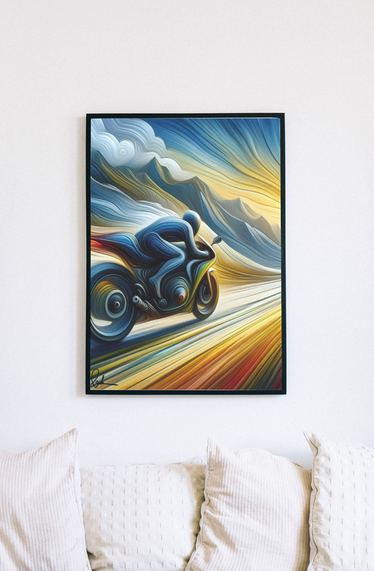 Rider & Van Gogh Inspired Digital Art