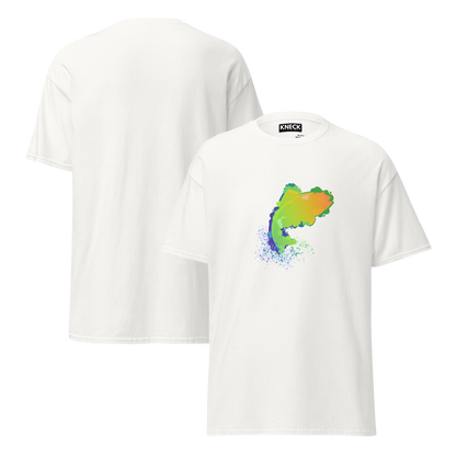 Leaping Neon Fish Bella & Canvas 3001 T-Shirt