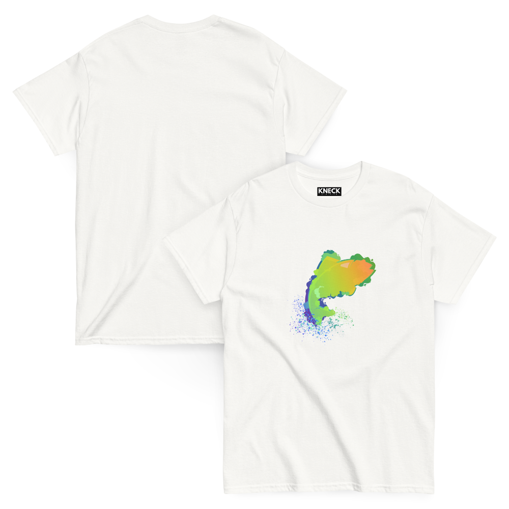 Leaping Neon Fish Bella & Canvas 3001 T-Shirt